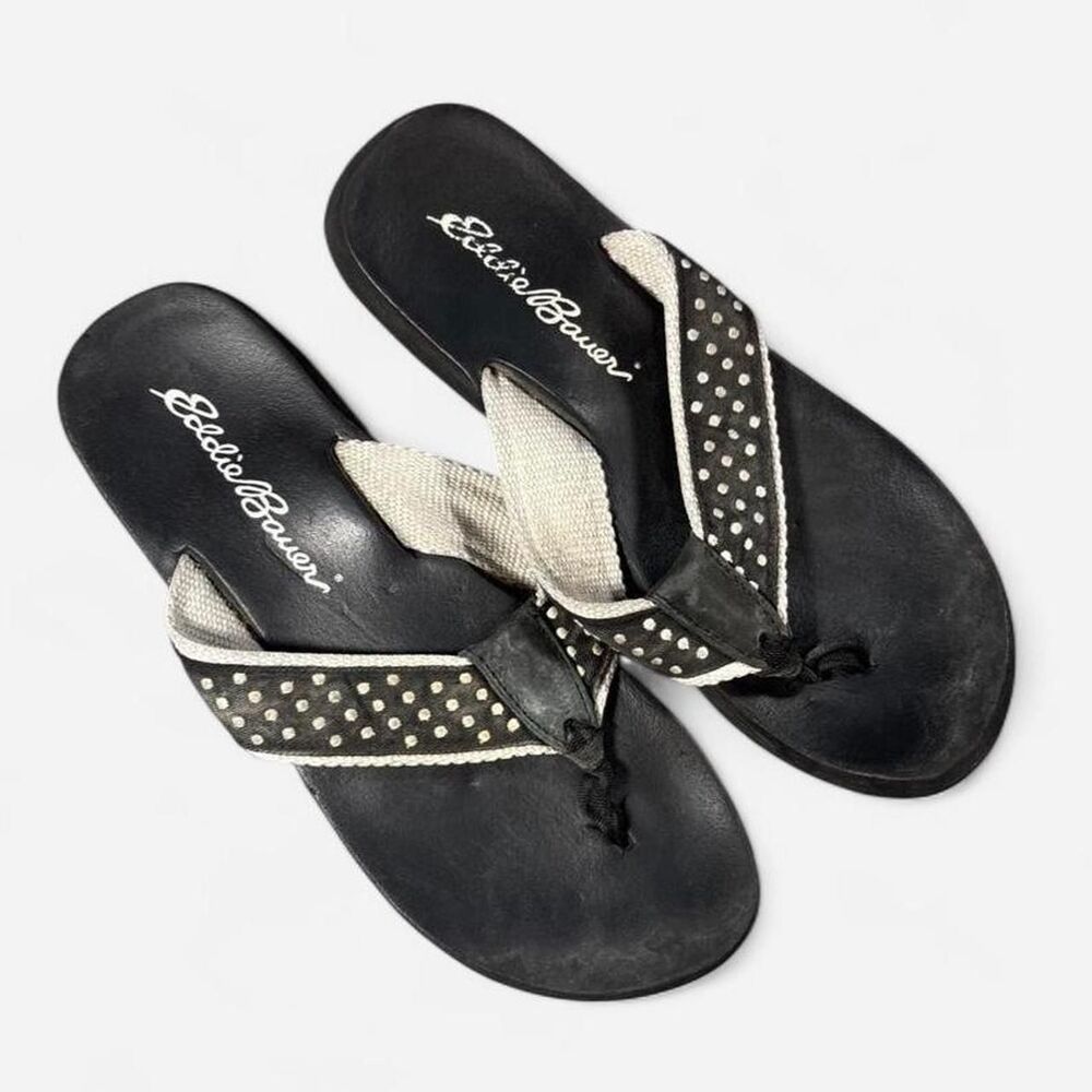 Eddie-bauer Women's Black and Grey Flipflops
